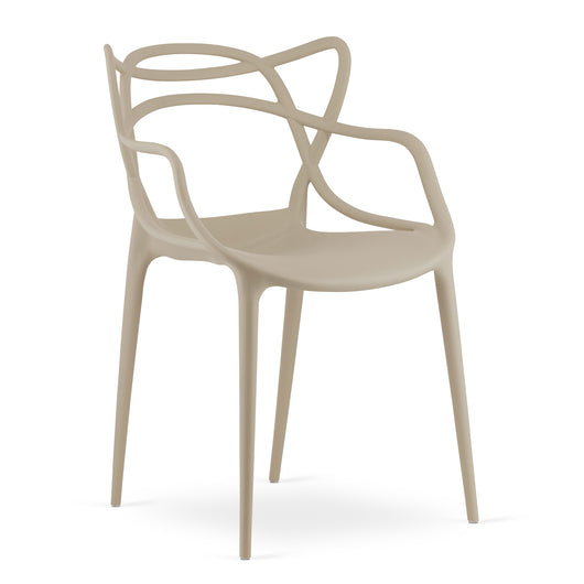 Sedia VALORA KATO - Design ergonomico moderno in beige x 1