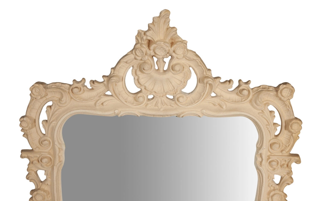Biscottini SPECCHIERA DA PARETE IN LEGNO FINITURA GREZZA MADE IN ITALY realizzata Offerta