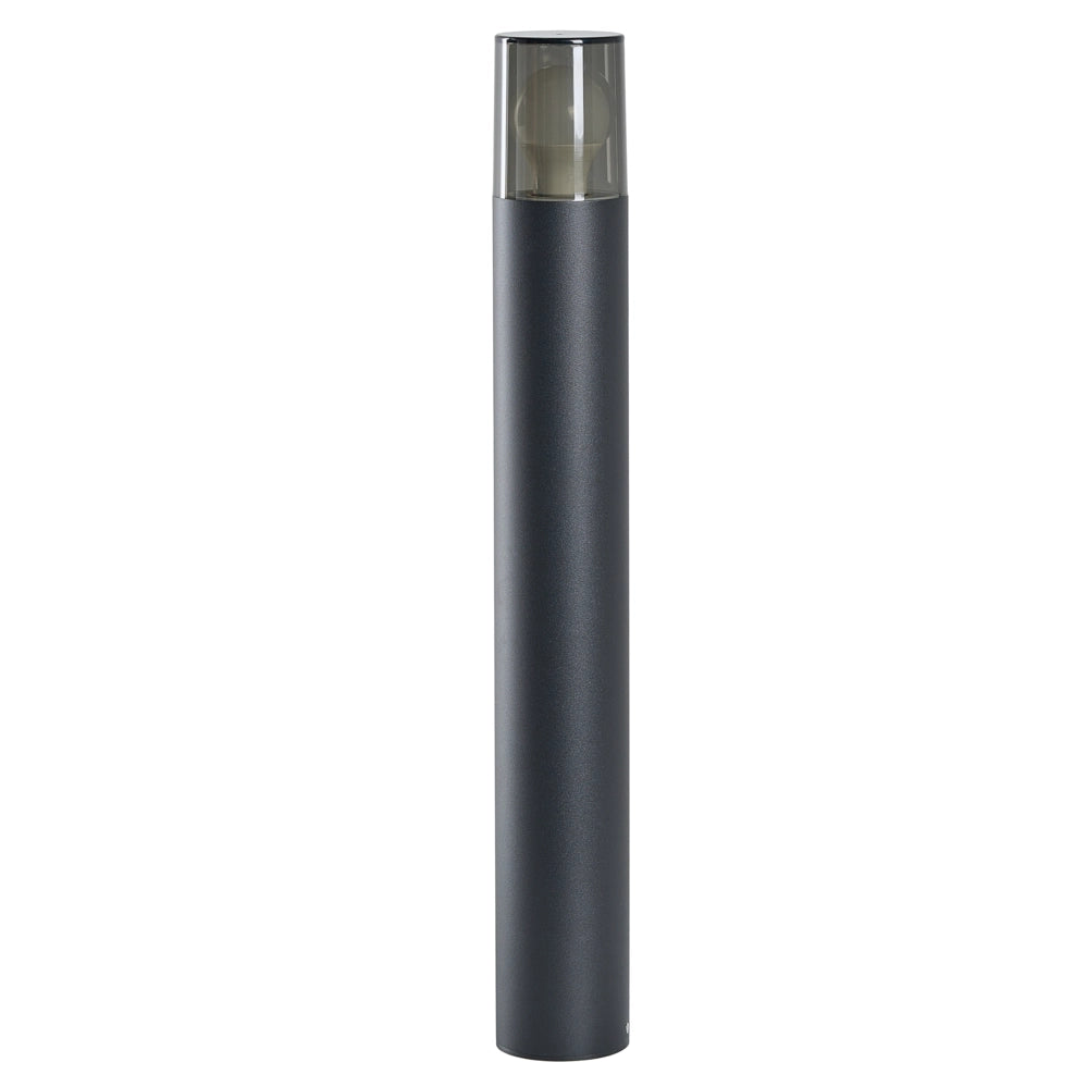 Set di 2 lampioni da giardino in alluminio nero, 60 cm, lampade da vialetto, illuminazione da esterno, design moderno