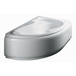 Guscio vasca angolare 150x100 destra serie grazia con pannello