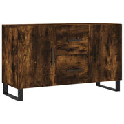Credenza | Madia | Buffet da pranzo | Armadio da pranzo Rovere Fumo 100x36x60 cm in Legno Multistrato