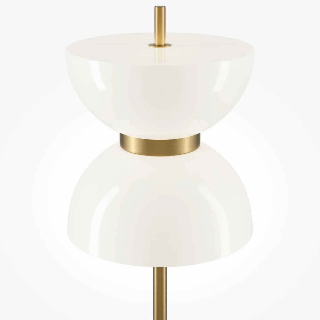 Maytoni Lampada da terra moderna Kyoto 1 luce G9 LED integrato oro metallo vetro