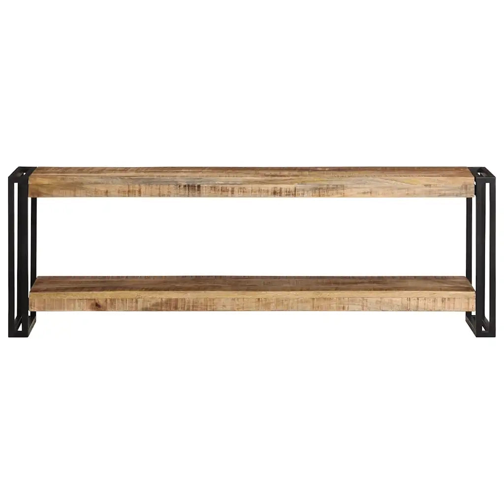 Mobile Porta TV 120x30x40 cm in Legno di Mango Grezzo 320679