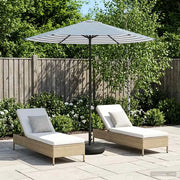 Ombrellone da giardino-Parasole da Giardino con Base 230 x 230 cm Poliestere 574466