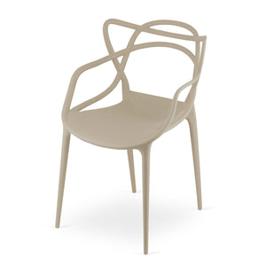 Sedia VALORA KATO - Design ergonomico moderno in beige x 4