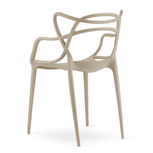 Sedia VALORA KATO - Design ergonomico moderno in beige x 4
