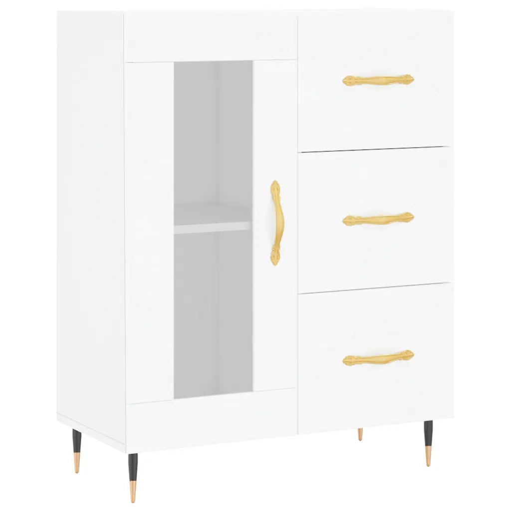 Credenza Bianca 69,5x34x90 cm in Legno Multistrato 828020