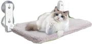 Cuscino per gatto - letto per gatto pieghevole - con morsetti stabilizzanti - cuscino rovesciabile - capacità di carico fino a 20 kg - letto per gatto appeso con morsetti - letto per gatto pieghevole - adatto per finestre - accessori per gatti