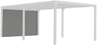 Tenda accessoria per Pergola bioclimatica PER 360x300 e 360x600 con binario per lato 3,60 m, colore grigio