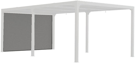 Tenda accessoria per Pergola bioclimatica PER 360x300 e 360x600 con binario per lato 3,60 m, colore grigio