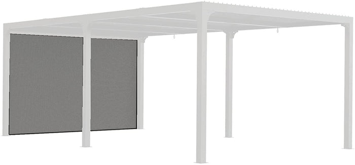 Tenda accessoria per Pergola bioclimatica PER 360x300 e 360x600 con binario per lato 3,60 m, colore grigio