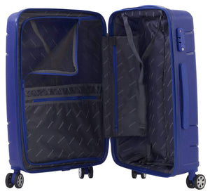 Trolley Valigia Bagaglio a Mano Rigida in Polipropilene 4 Ruote TSA Ravizzoni Cuba Libre Blu