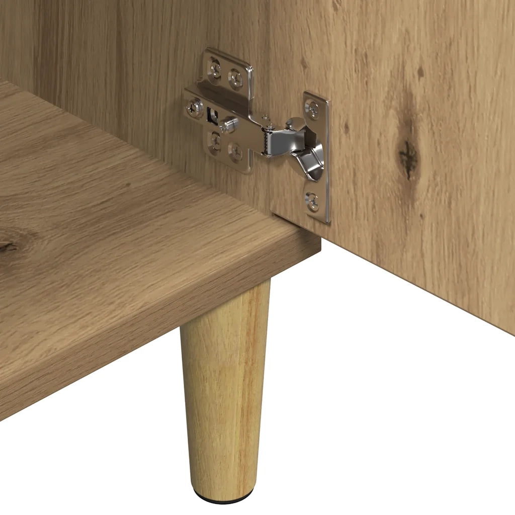 Mobile TV Rovere Artigianale 102x35x50 cm in Legno Multistrato 856429