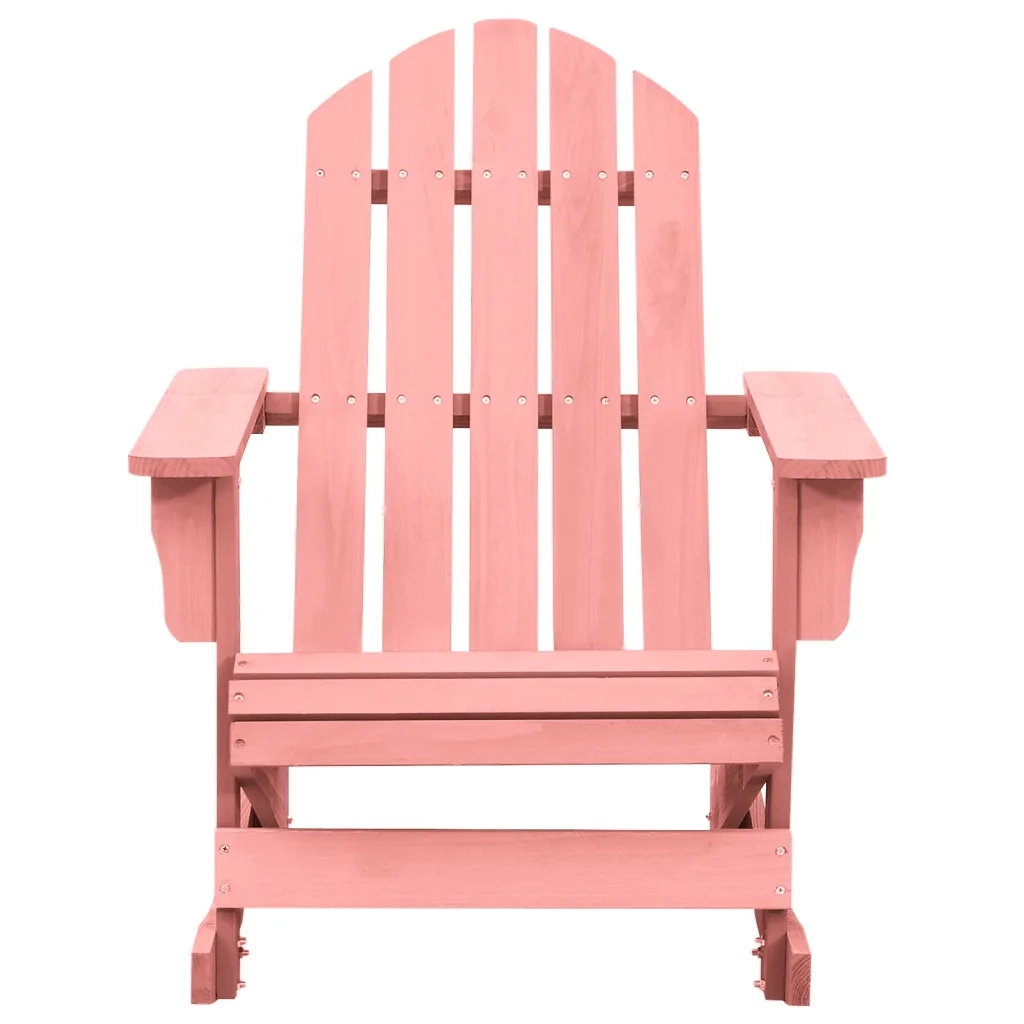 Sedia a Dondolo Giardino | Sedie da Esterno Adirondack in Legno di Abete Rosa