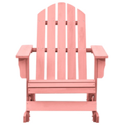 Sedia a Dondolo Giardino | Sedie da Esterno Adirondack in Legno di Abete Rosa