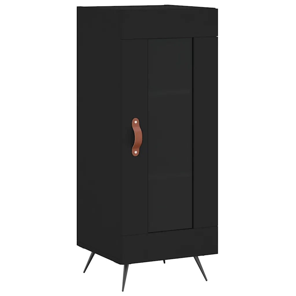 Credenza-Buffet-Armadio da cucina Nero 34,5x34x90 cm in Legno Multistrato 977037