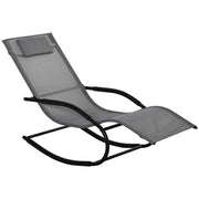 SDRAIO A DONDOLO ZERO GRAVITY ERGONOMICA IN METALLO E TEXTELINE 63 X160 X 88 CM