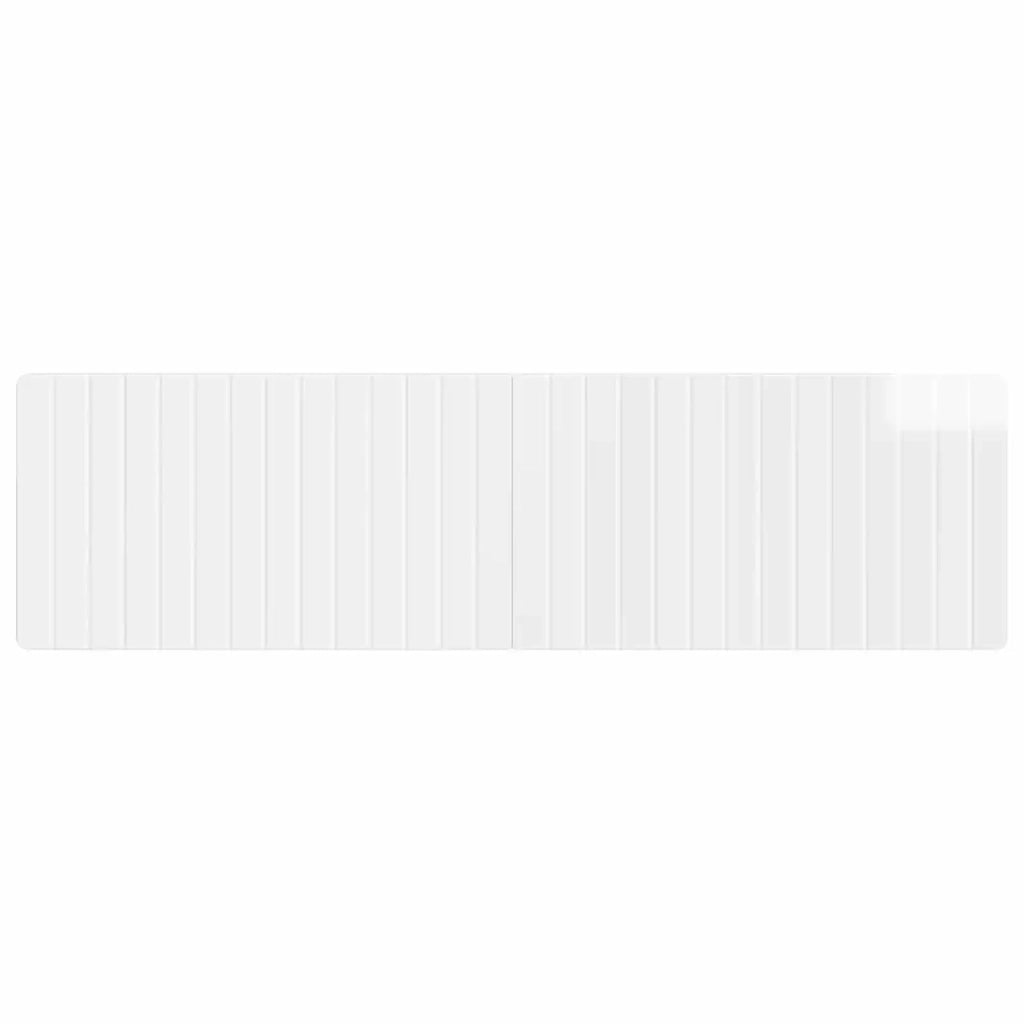Testiera da Muro ZWOLLE Bianco Lucido Legno ingegnerizzato 896499