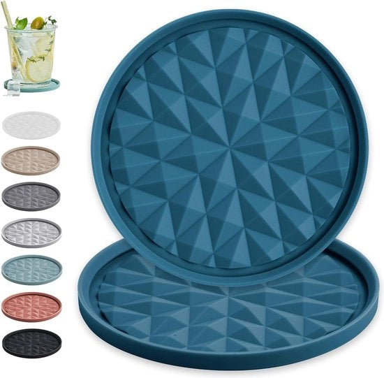 Tappetini in silicone - Protezione per tavolo - 2 pezzi - Multicolore - Silicone