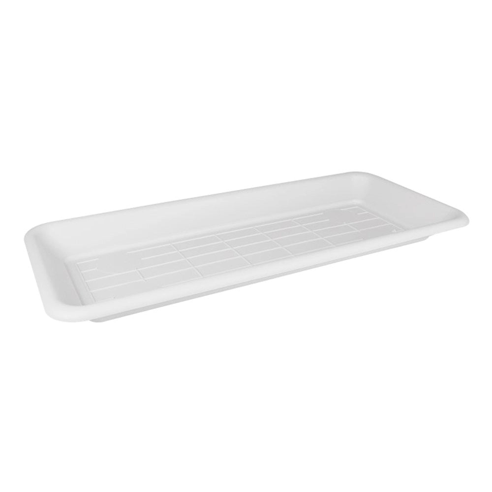 Sottovaso per Fioriera Rettangolare in Plastica Vaso Piante Fiori Ducale Idel Colore: Bianco, Formato: 100 cm