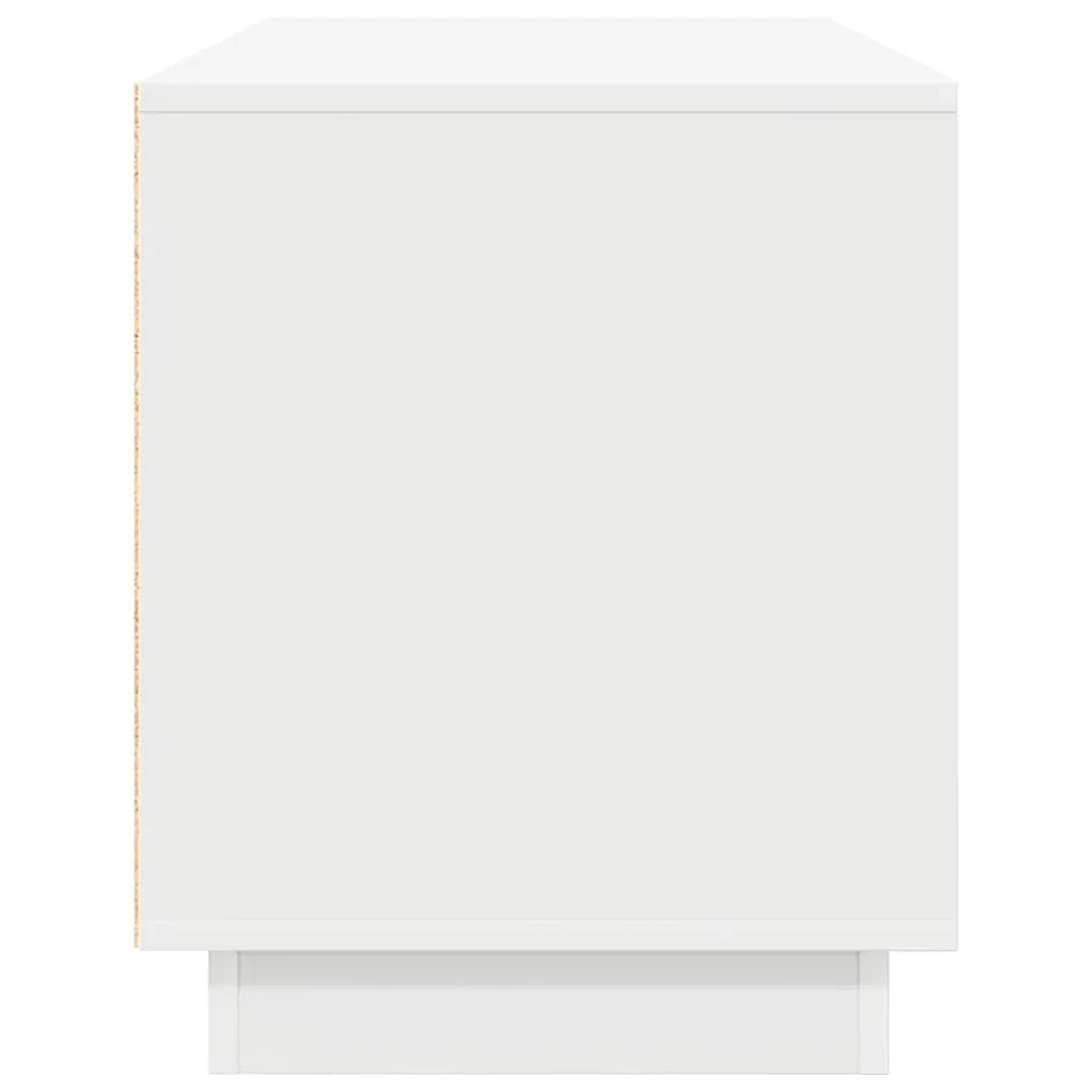Mobile Porta TV con Luci LED Bianco 100x41x50 cm