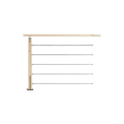 GRAPHIT - Kit di balaustre piatte in abete da 1 m