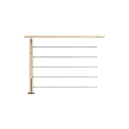 GRAPHIT - Kit di balaustre piatte in abete da 1 m