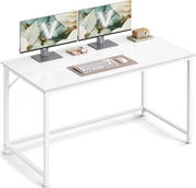 VASAGLE Scrivania per Computer, Postazione Lavoro, 60 x 120 x 76 cm, Scrivania da Ufficio, Studio Camera da Letto Soggiorno, Bianco Acero LWD039W01