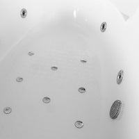 Vasca idromassaggio angolare sinistra zaira cromoterapia 160x91