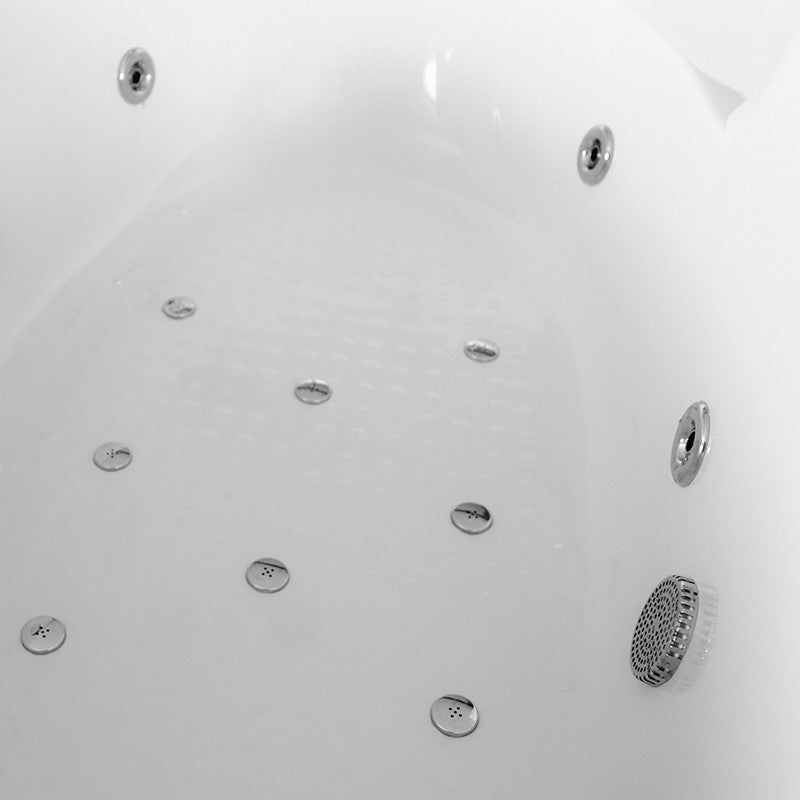 Vasca idromassaggio angolare sinistra zaira cromoterapia 160x91