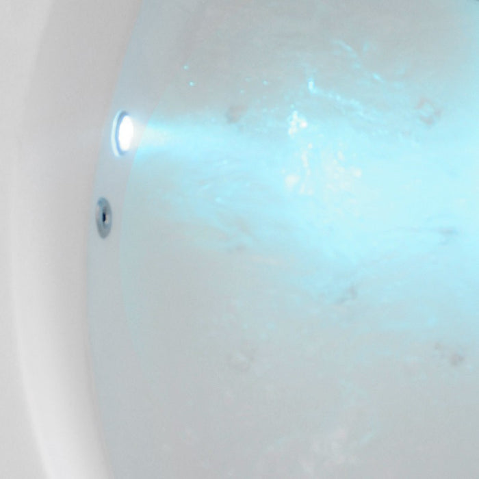 Vasca idromassaggio angolare sinistra zaira cromoterapia 160x91