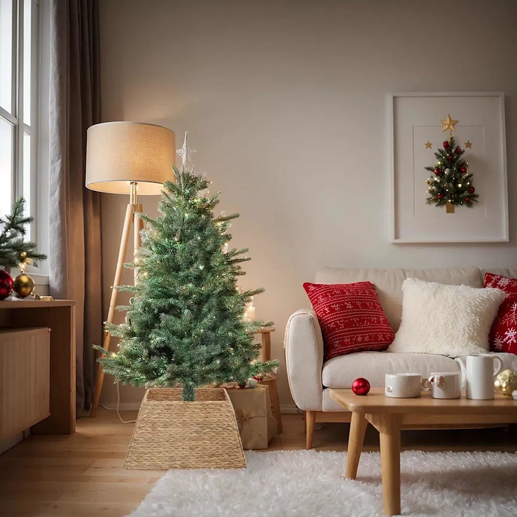 Collare per Albero di Natale Marrone 70 x 70 x 28 cm