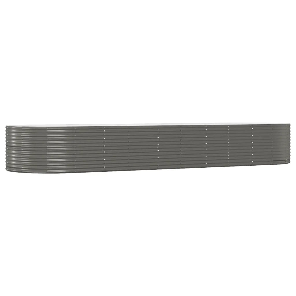 Letto Giardino Acciaio Zincato 447x140x68 cm Grigio 319109