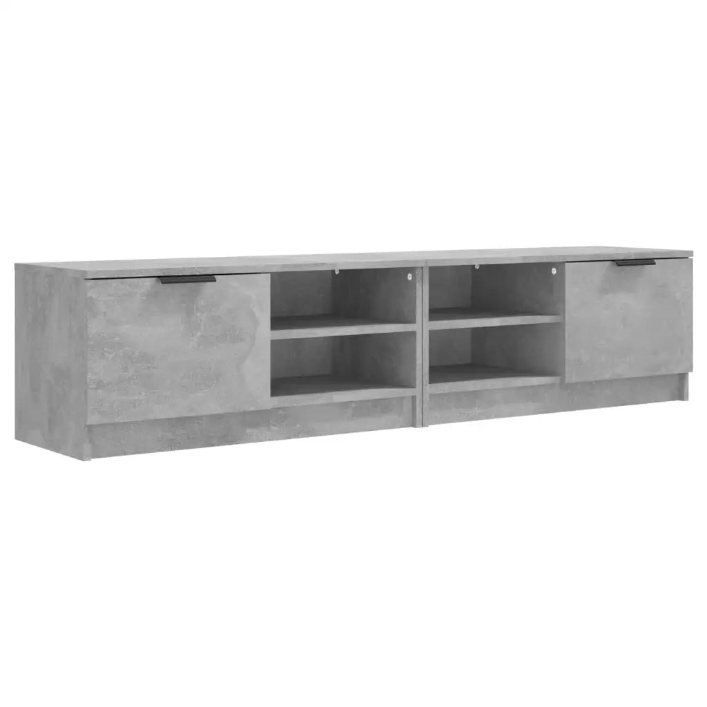 Mobili TV 2 pz Grigio Cemento 80x35x36,5cm in Legno Multistrato 811475