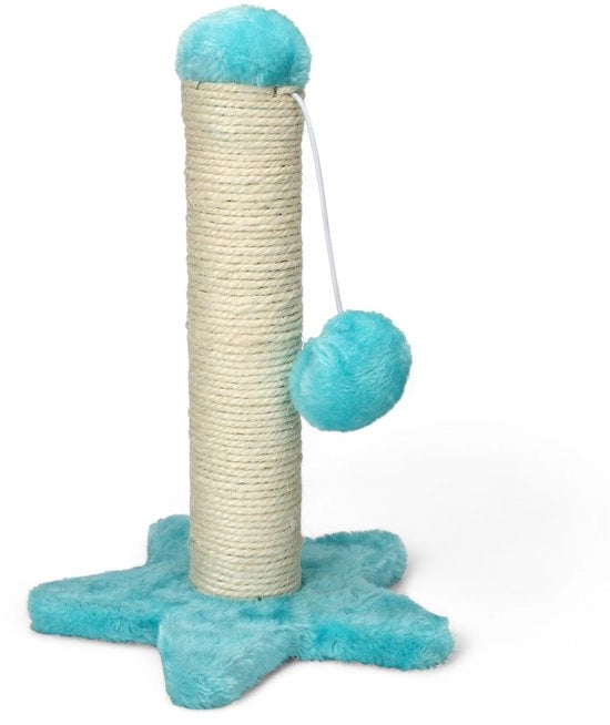 Cat Tree 30 cm Alto - Piastra Base a Cuore/Stella - Materiale Sisal/Pluche - Compacto - Divertimento per Gatti - Design Stilizzato - Gatto Cat Tree