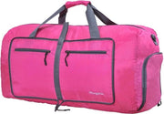Borsa sportiva 60 litri, grande e pieghevole, con tasca per scarpe, borsa impermeabile per sauna, per sport, vacanza, palestra, soggiorno, 60L