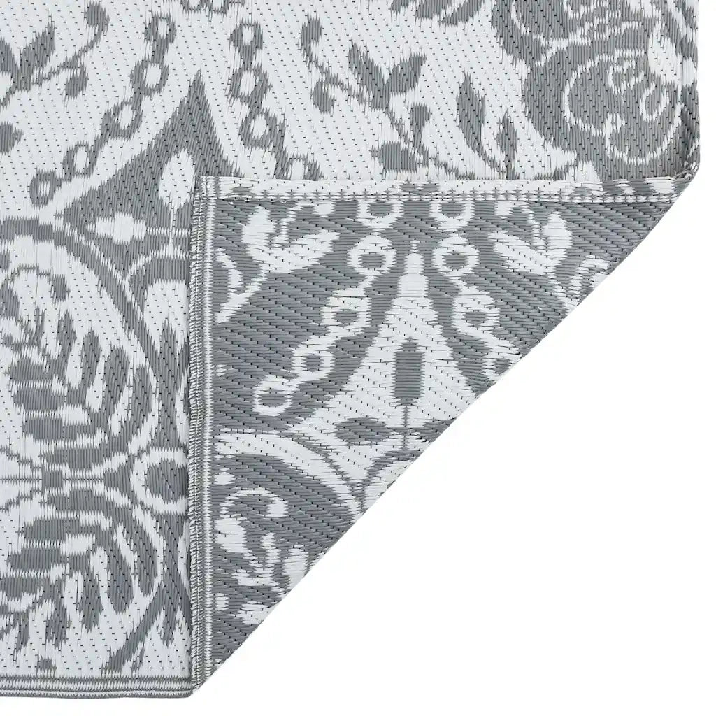 Tappeto da Esterni ARAKIL Grigio Chiaro 190x290 cm in PP 310451