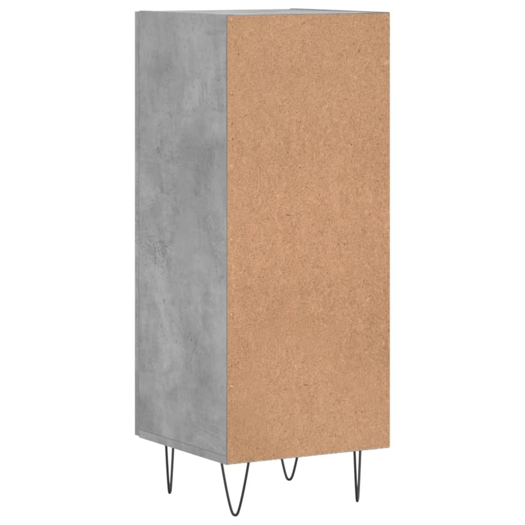 Buffet credenza cassettiera armadio mobile contenitore organizer per cucina soggiorno salotto 34,5 x 34 x 90 cm legno ingegnerizzato grigio 02_0031874