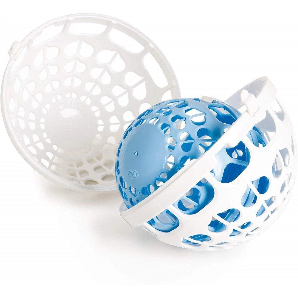 Trade Shop - 2pz Palle Salva Proteggi Reggiseno Plastica Doppia Palla Lavatrice Bucato Lavaggio -