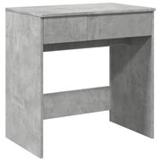 Toeletta | Tavolo da Trucco con Specchio Grigio Cemento 73x46,5x120 cm