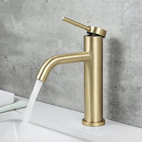 Rubinetto Da Lavabo Rea Clif Gold Brush