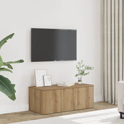 Mobile Porta TV Rovere Artigianale 80x34x30 cm Truciolato