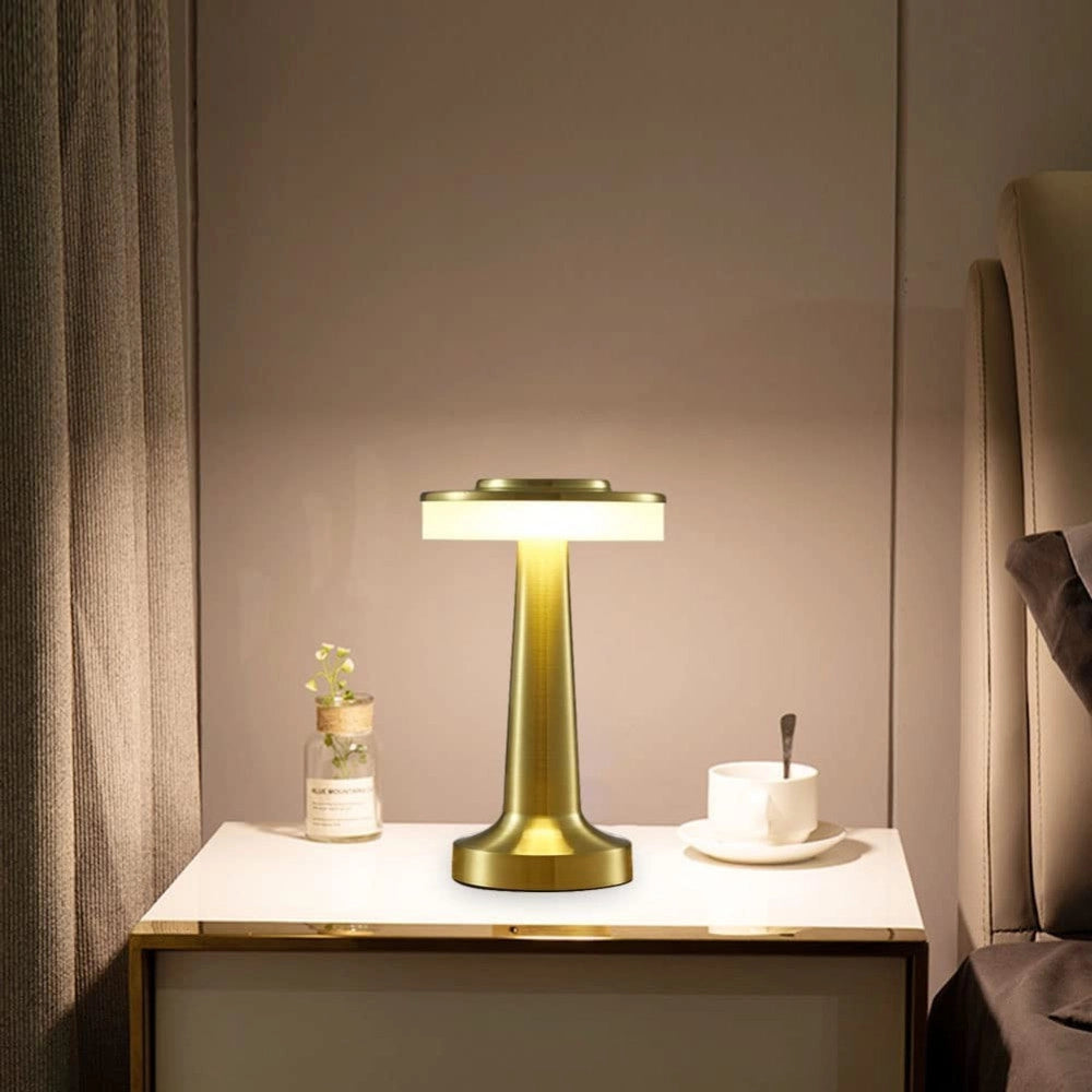 Trade Shop - Lampada Scrivania Led Portatile 3 Sfumature Luce Touch Usb Ricaricabile Q-tl145 -