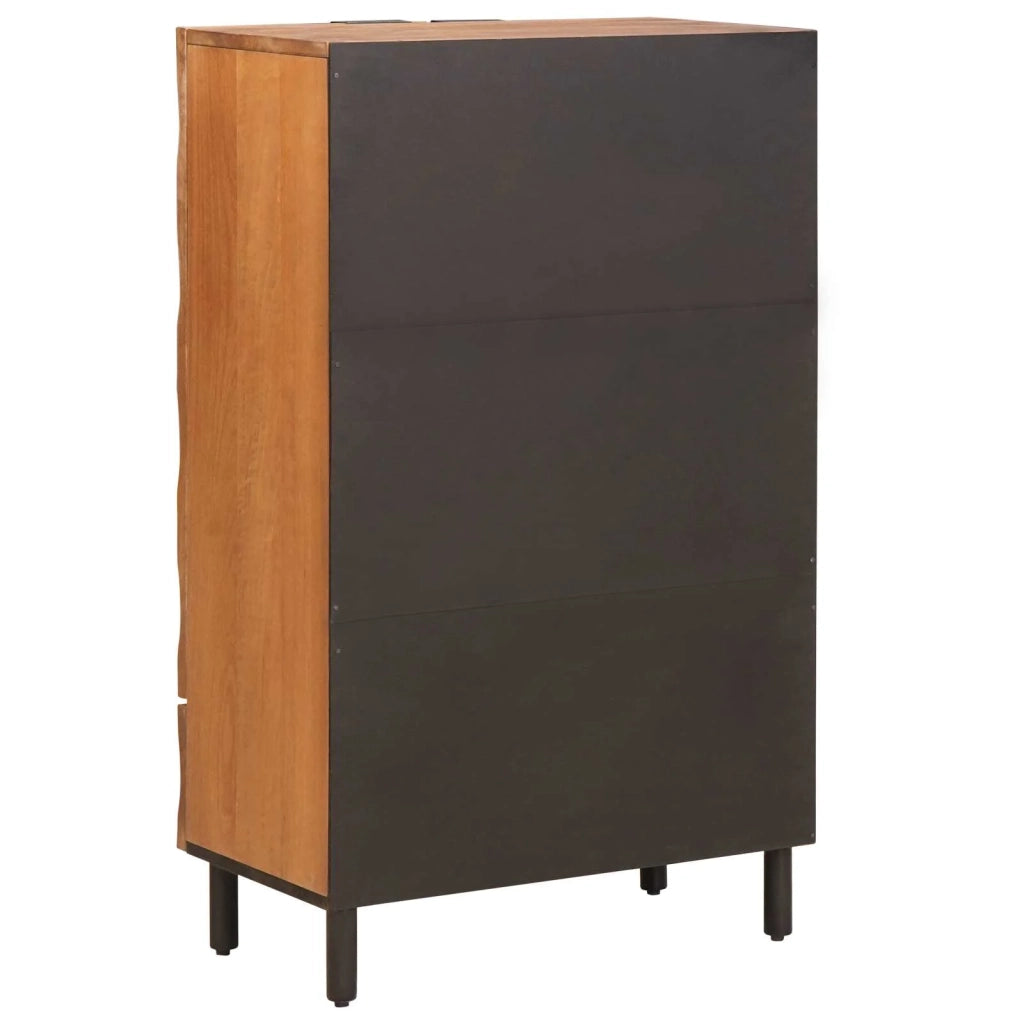 Credenza con cassetto Finitura Marrone Acacia 60 x 33 x 100 cm