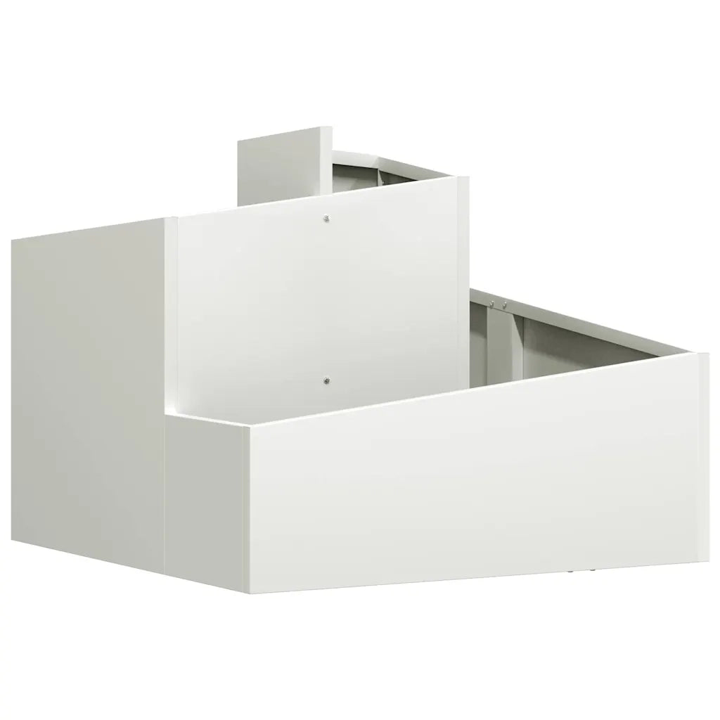 Fioriere | Cassetta per fiori | Vaso da giardino Bianco 60 x 60 x 50 cm