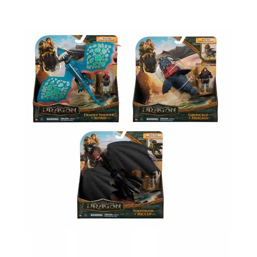Dragon Trainer, Personaggio + Drago, 1 pezzo modello causale,Spin Master,Eta 4+