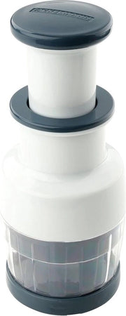 Utenhakker #easyprepare con contenitore trasparente - Presa sicura - Piedini antiscivolo - Bianco/Azzurro-Grigio