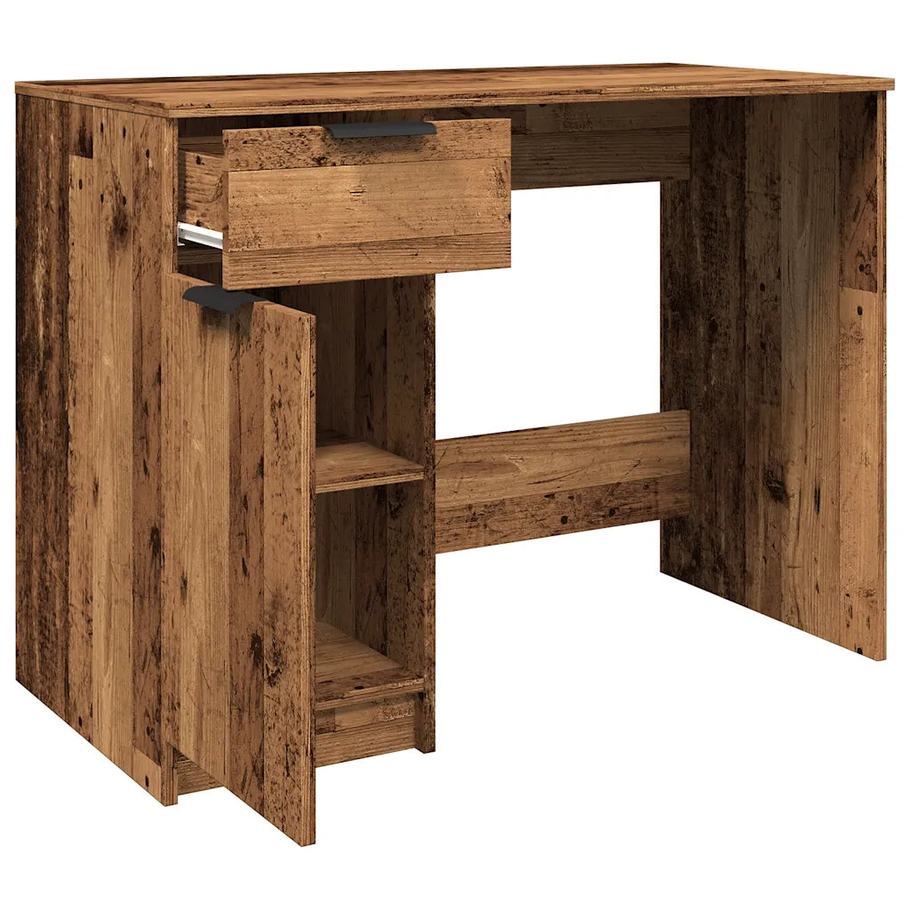 Scrivania Legno Antico 100x50x75 cm in Truciolato