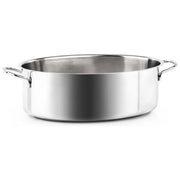 Barazzoni 266117000 Bonita Casseruola Ovale 2 Manici 32 cm Capacita' 5,5 L Acciaio Inox Termoradiante per Tutte le Fonti di Calore incluso Induzione colore Acciaio inox