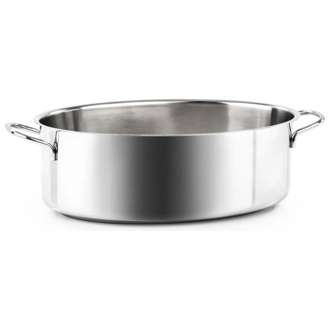 Barazzoni 266117000 Bonita Casseruola Ovale 2 Manici 32 cm Capacita' 5,5 L Acciaio Inox Termoradiante per Tutte le Fonti di Calore incluso Induzione colore Acciaio inox